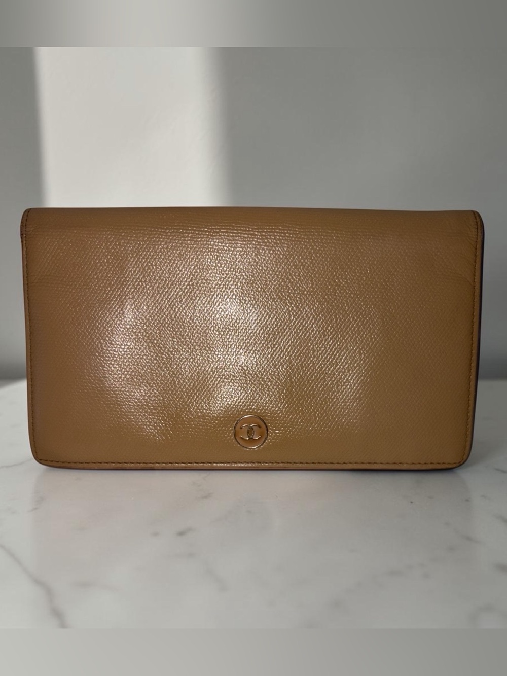 CoCo Chanel Yellow Gold Beige Wallet May 2007